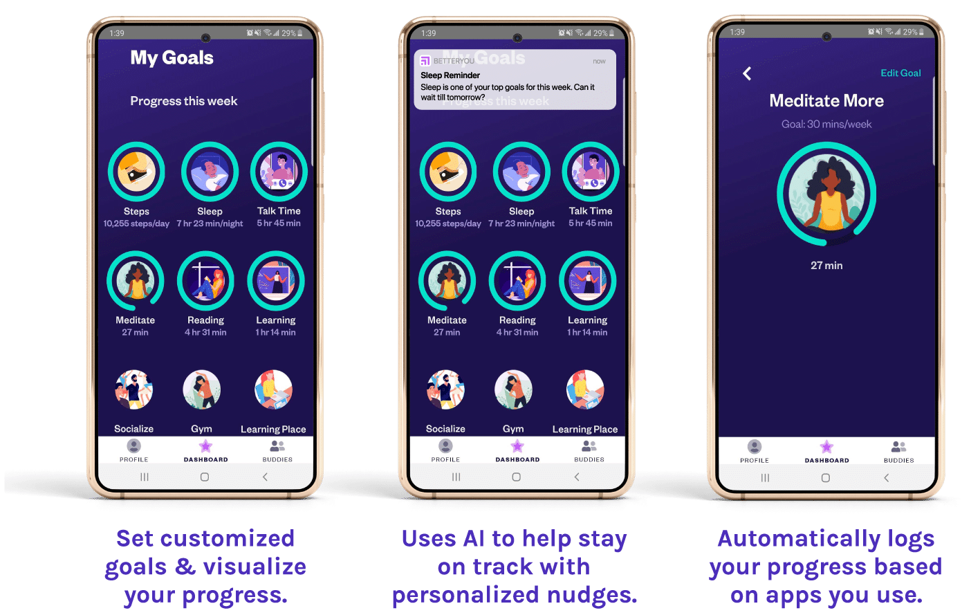 BetterYou app onboarding process