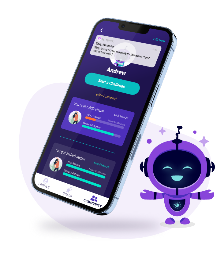 personalized-nudges Set health and wellness goals