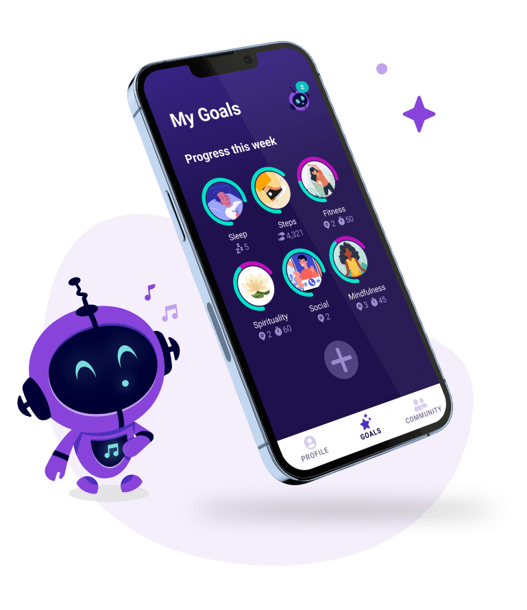 automatically-log-stats@2x Set health and wellness goals