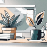 A variety of gift items such as a trophy