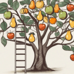 A variety of benefits represented as fruits on a tree