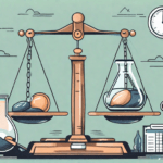 A balance scale with various employee benefits like health insurance