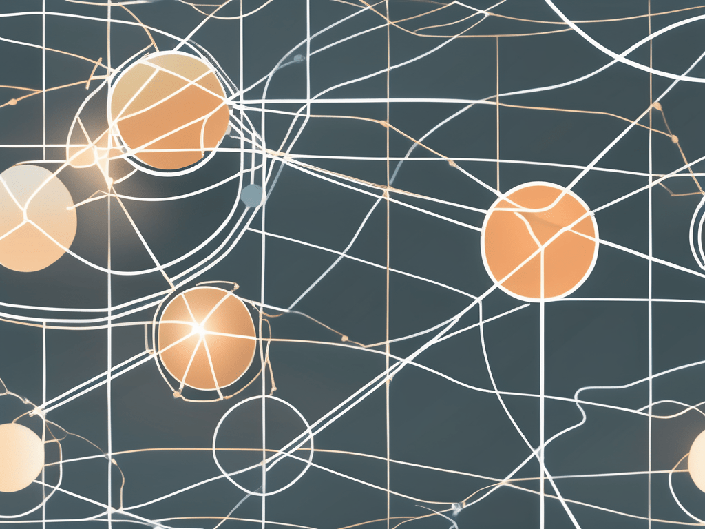 Interconnected nodes or circles