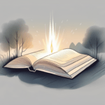 The Transformative Benefits of Journaling for Mental Health An open journal with a glowing light emanating from the pages