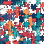 A variety of different colored puzzle pieces coming together to form a heart