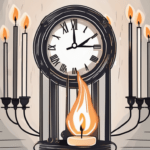Effective Employee Burnout Solutions: A Comprehensive Guide A candle burning at both ends against a backdrop of a clock