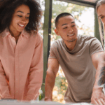 Employees talking about health incentive programs