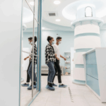Couple in a health clinic